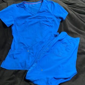 Medium womens Purple Label scrub set